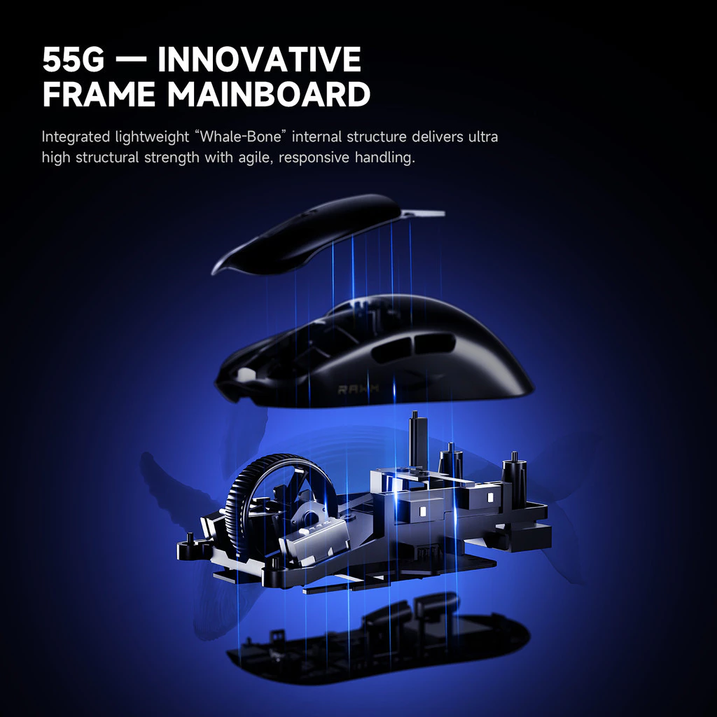 Chuột không dây Gaming RAWM Leviathan V4 Wireless Esports - Ảnh 6